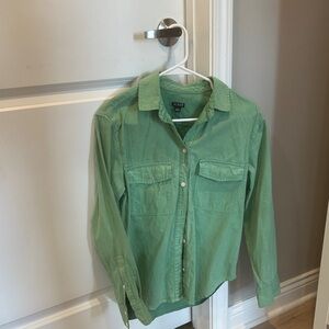 J Crew Green Women’s Button up Shirt